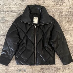 Abercrombie Oversized Leather Jacket